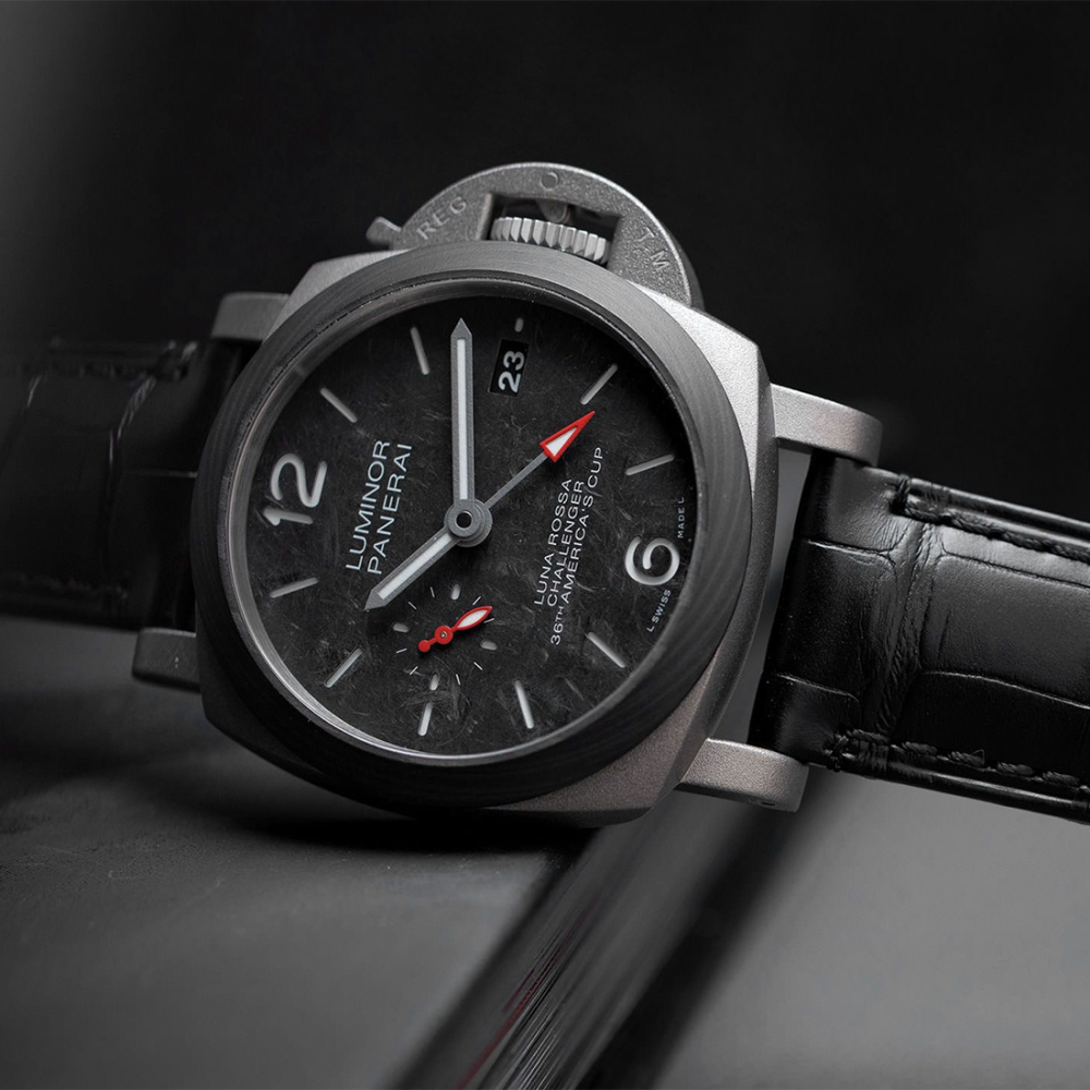 Panerai Luminor Luna Rossa GMT Black Dial Watch PAM01096-thumb-5