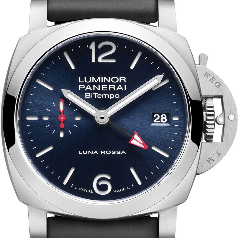 Panerai Luminor Quaranta Bitempo Luna Rossa Automatic Watch PAM01404-2