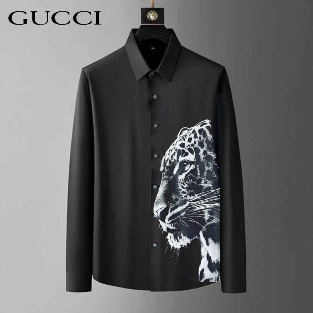Gucci Black Panther Black Cotton Shirt-2