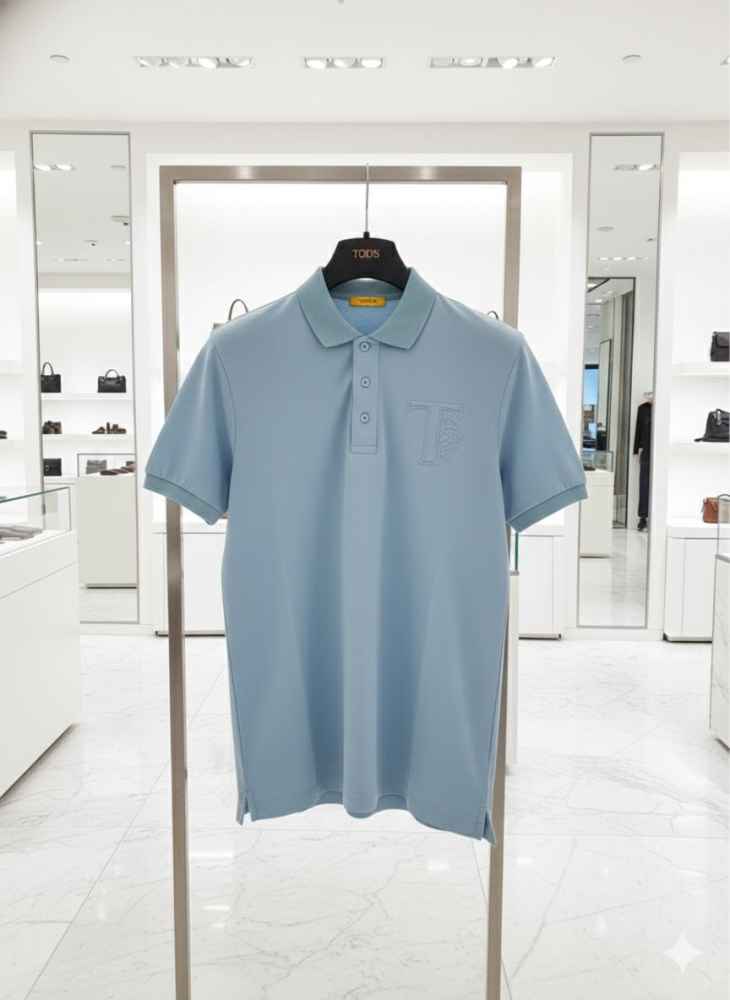 Tod's Blue Premium Quality T-shirt-thumb-4