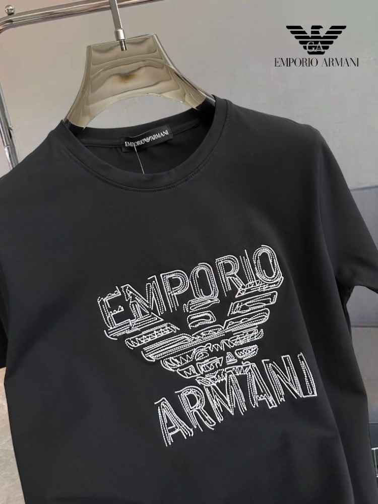 Emporio Armani Black Premium Quality Polo T-shirt-thumb-1