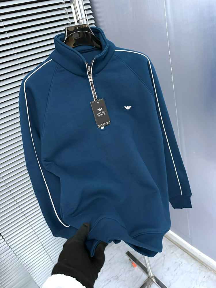 Emporio Armani Blue Cotton Premium Qaulity Sweatshirt-thumb-1