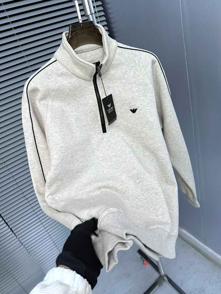 Emporio Armani Grey Cotton Premium Qaulity Sweatshirt-1