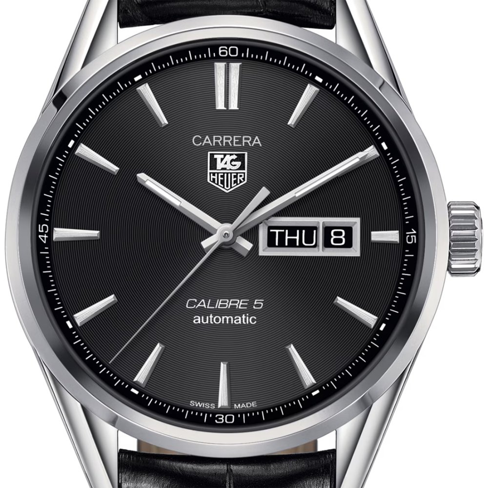 TAG Heuer Carrera Calibre 5 Day-Date Automatic Men Watch WAR201A.FC6266-1
