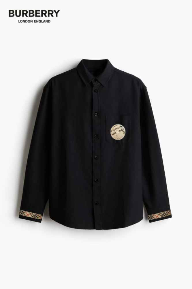 Burberry Black Premium Quality Shirt-1