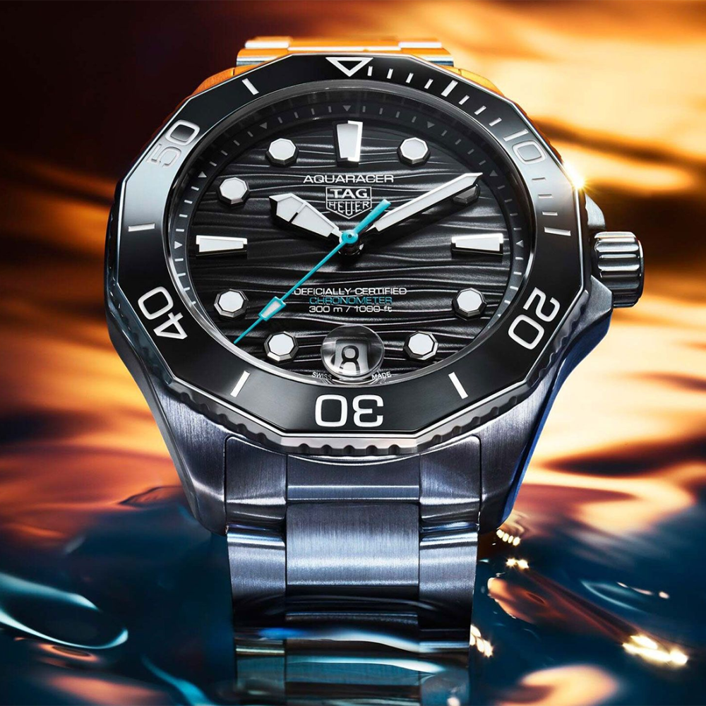 TAG Heuer Aquaracer Professional 300 Date, Black Dial, Stainless Steel Watch WBP5110.BA0013-8