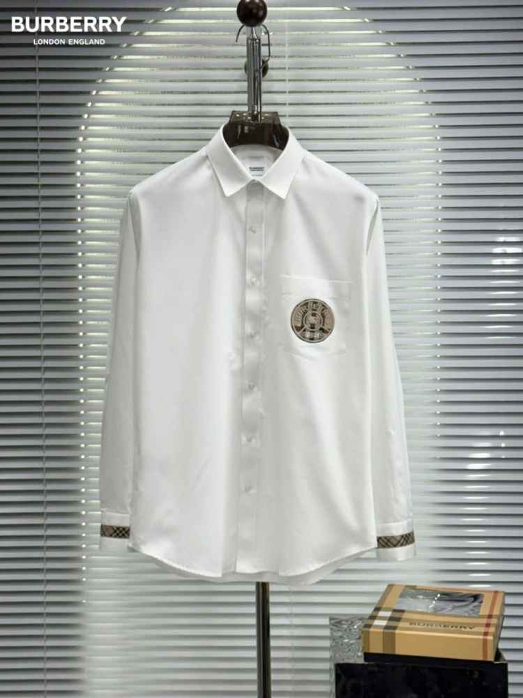 Burberry White Premium Quality Shirt-thumb-0