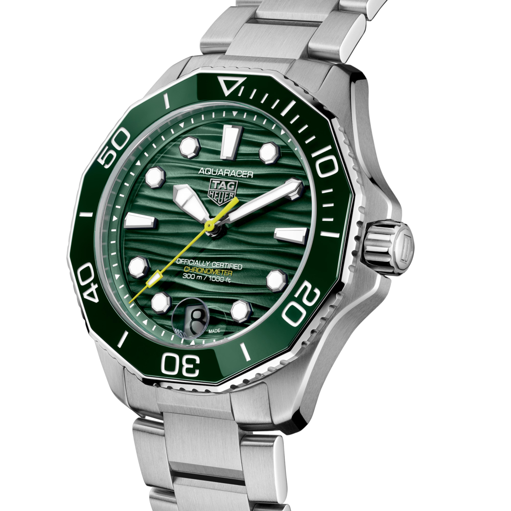 TAG Heuer Aquaracer Professional 300 Date, Automatic, Green Dial Mens Watch WBP5116.BA0013-1