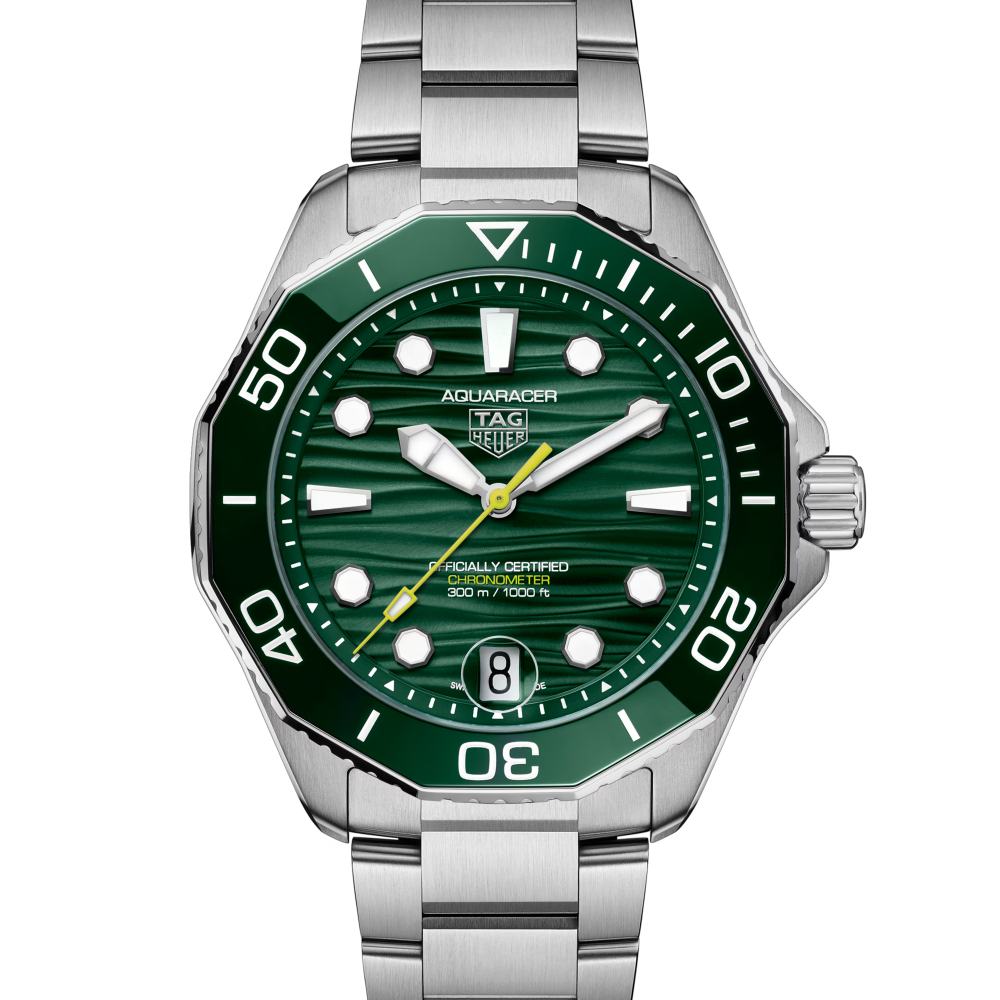 TAG Heuer Aquaracer Professional 300 Date, Automatic, Green Dial Mens Watch WBP5116.BA0013-2