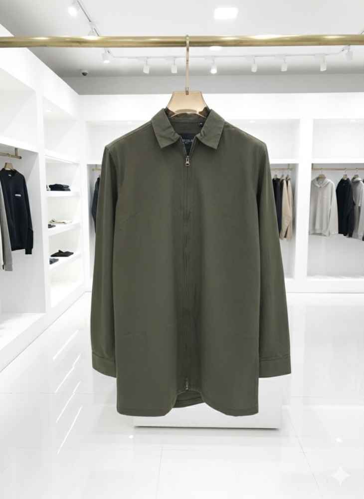 Essentials Olive Green Premium Quality Shirt-1