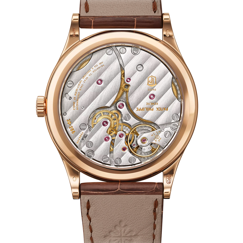 Patek Philippe Calatrava "Clous de Paris" Rose Gold Mens Watch 6119R-001-1