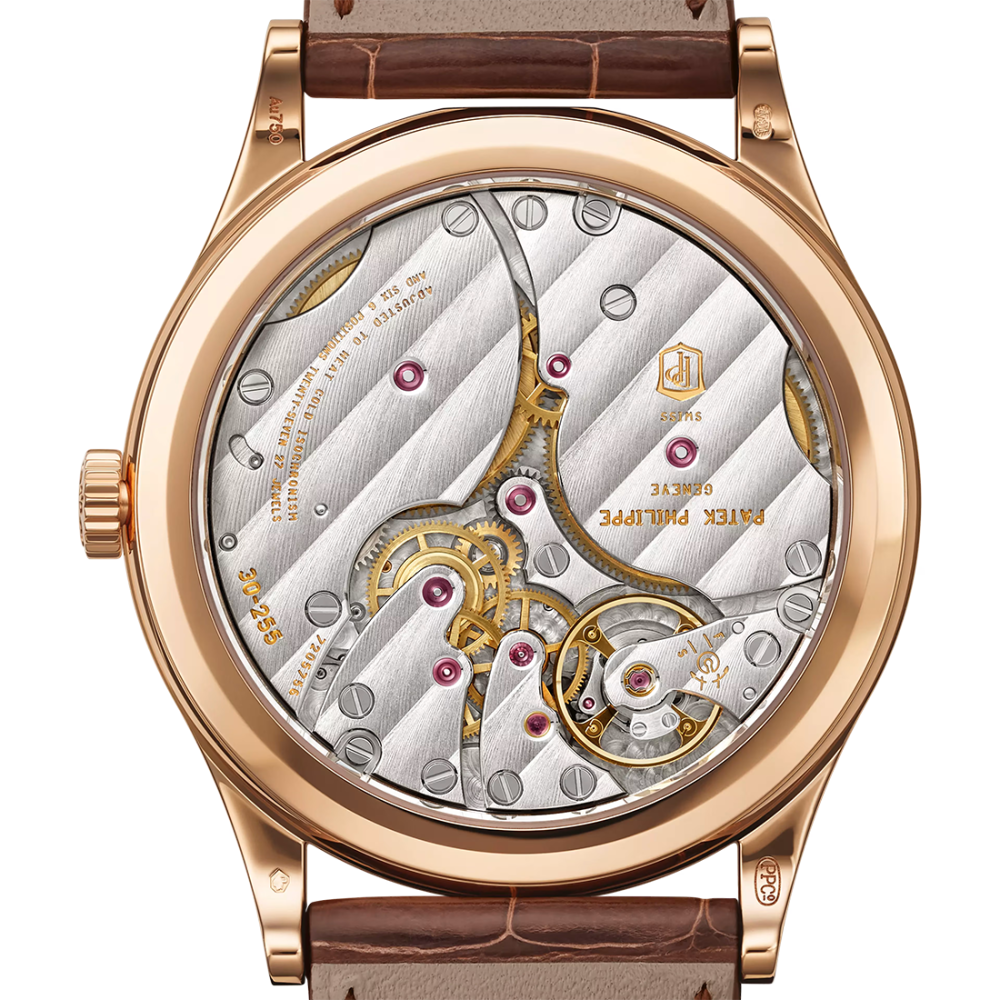 Patek Philippe Calatrava "Clous de Paris" Rose Gold Mens Watch 6119R-001-3