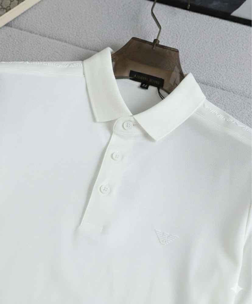 Emporio Armani White Cotton T-Shirt-thumb-1
