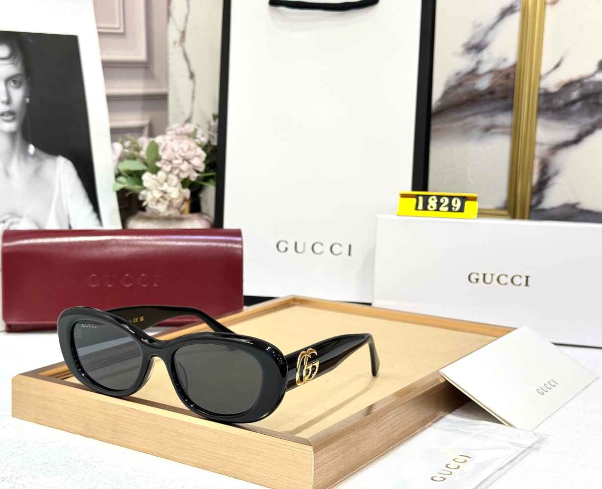 Gucci Black Premium Women's Sunglasses-thumb-3
