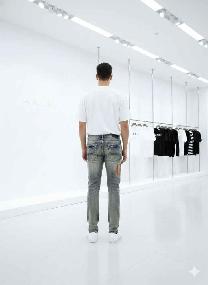 Amiri Premium Light Blue Quality Denim Jeans --2
