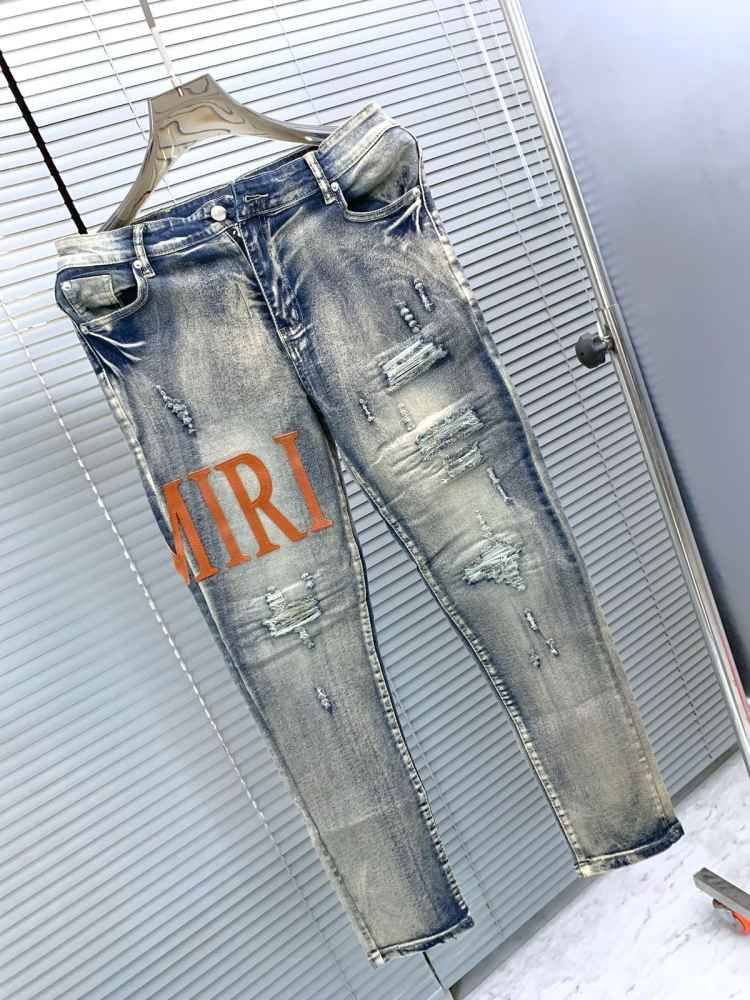 Amiri Premium Light Blue Quality Denim Jeans --4