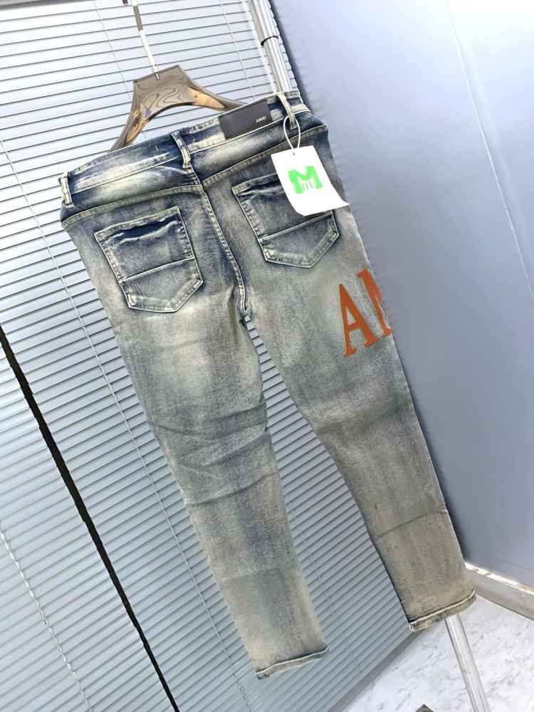 Amiri Premium Light Blue Quality Denim Jeans --5