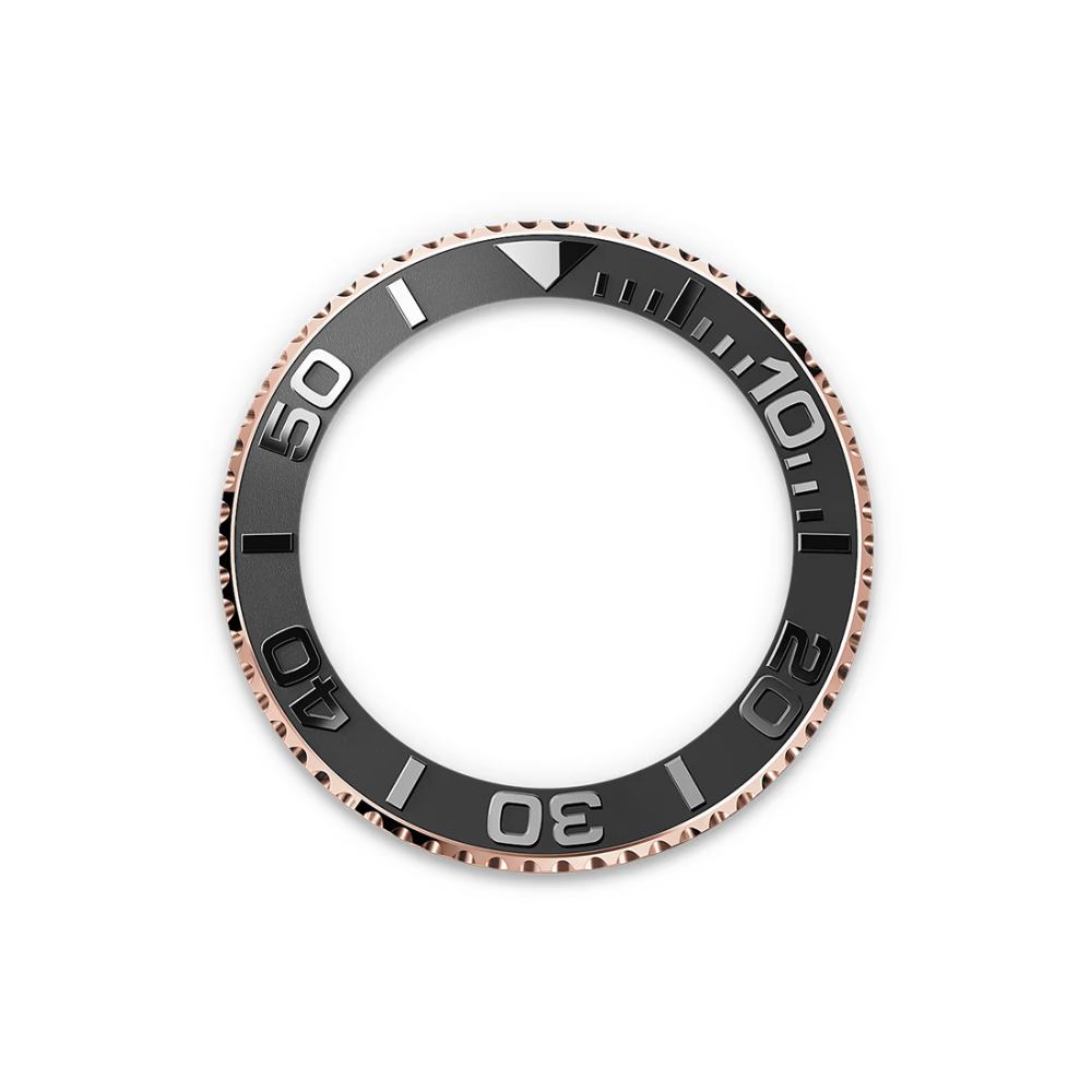 Rolex Yacht-Master Everose Gold with Oysterflex Bracelet Black Dial Watch 126655-thumb-2