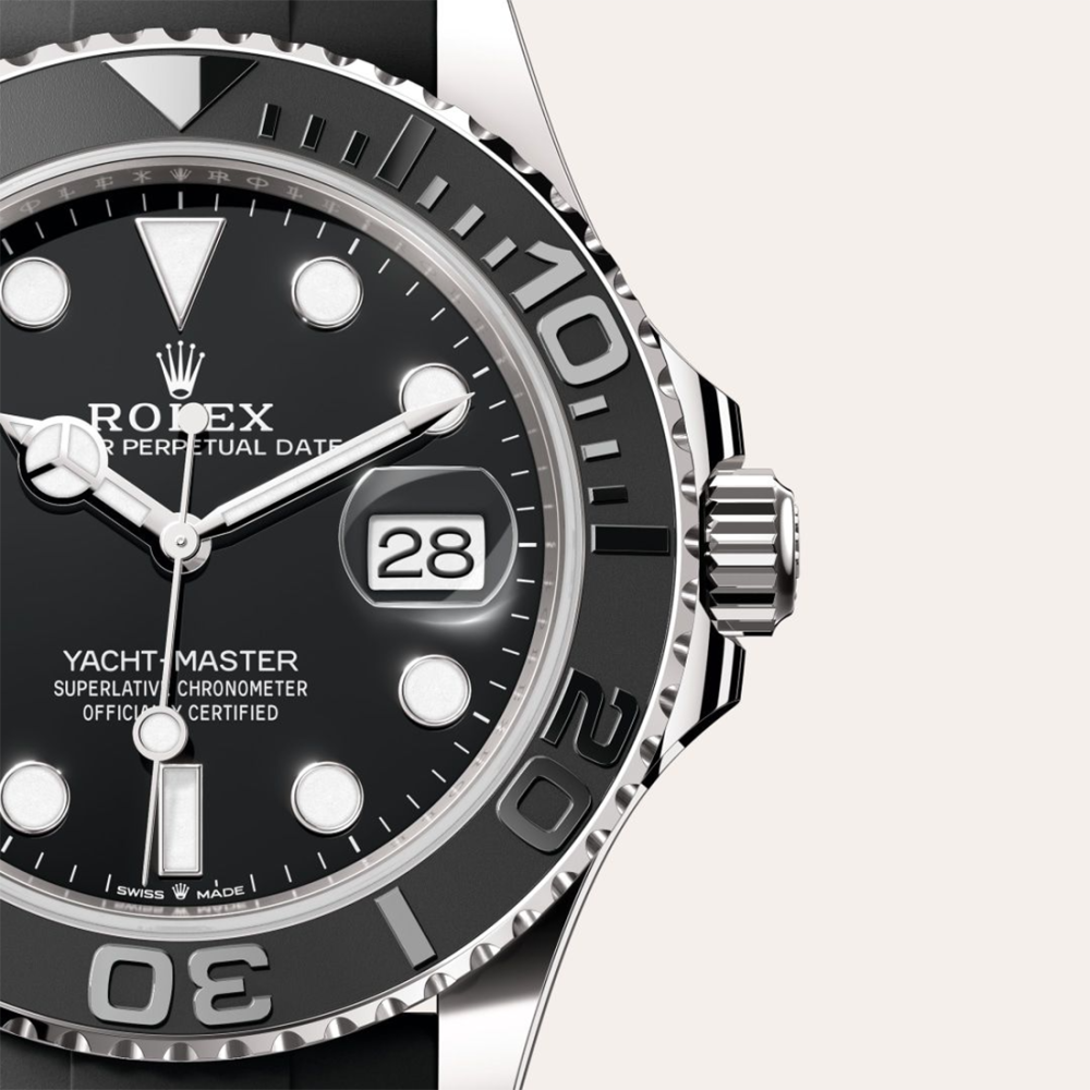 Rolex Yacht-Master Oyster, 18ct White Gold Black Dial Automatic Mens Watch M226659-0002-1