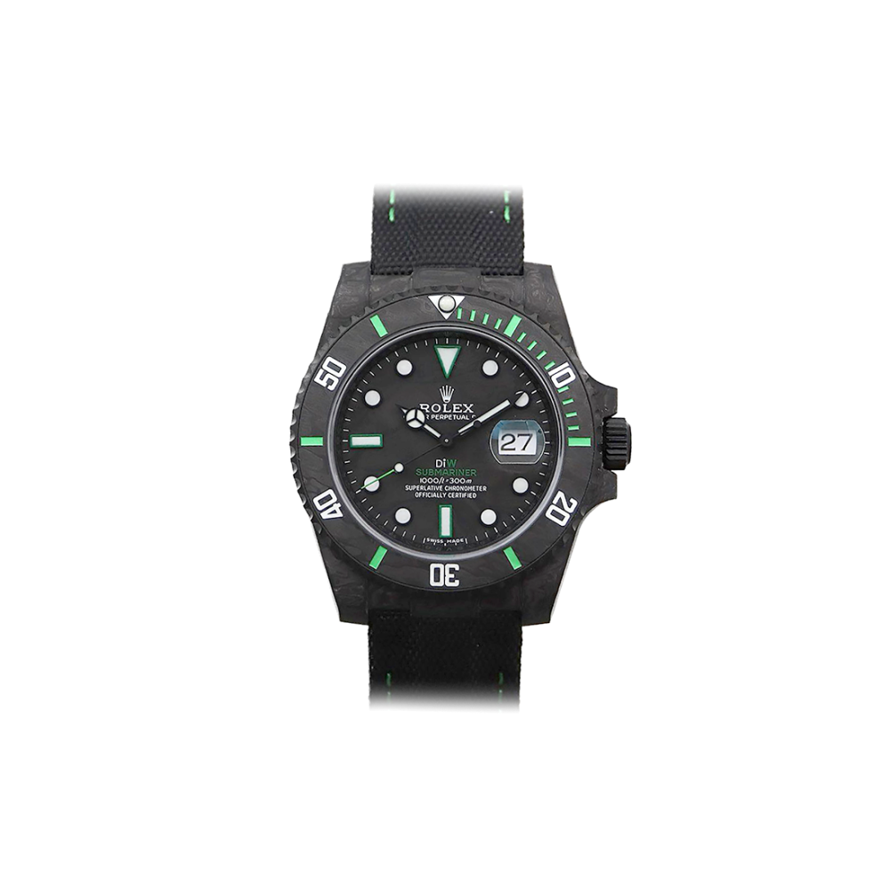 Rolex DIW Submariner Carbon Green Limited Edition Watch 126610-thumb-0