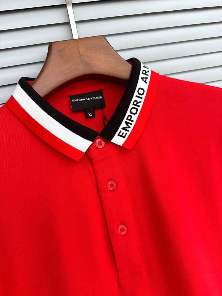 Emporio Armani Red Premium Quality Polo T-shirt-1