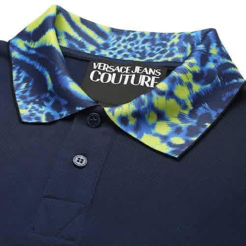 Versace Blue Premium Quality Polo T-shirt-1