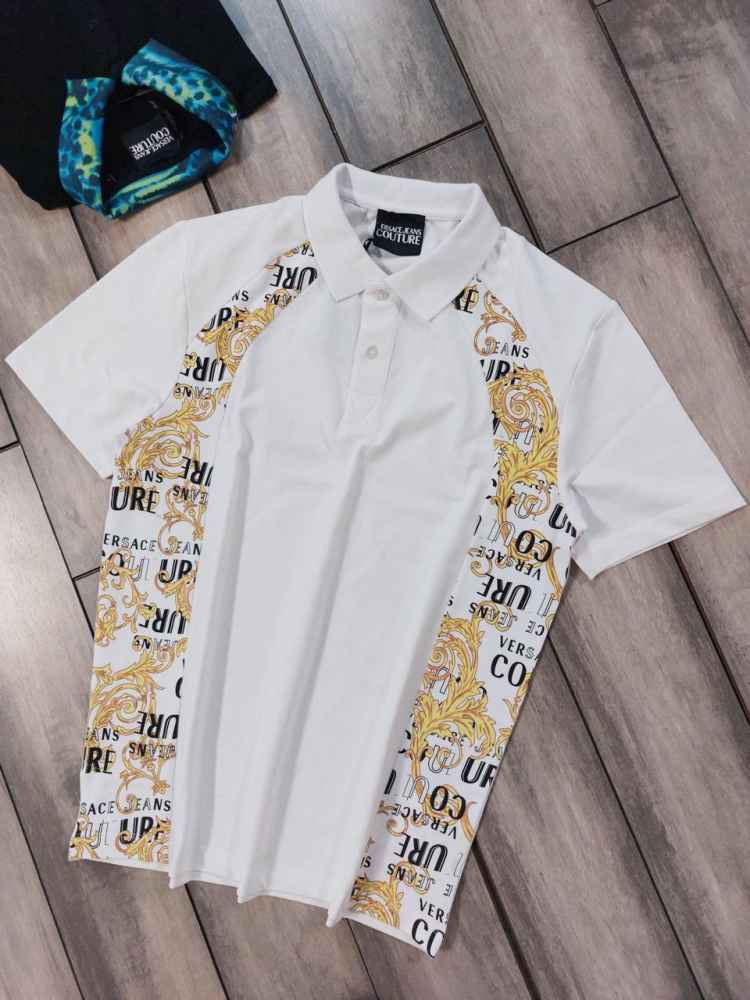 Versace White Premium Quality Polo T-shirt-2