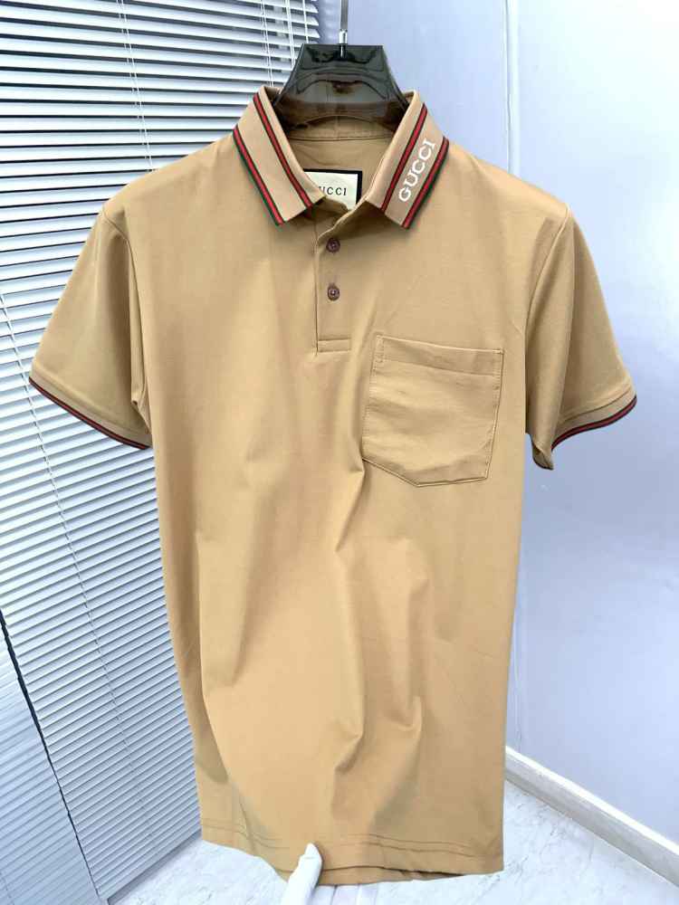 Gucci Beige Premium Quality Polo T-shirt-2
