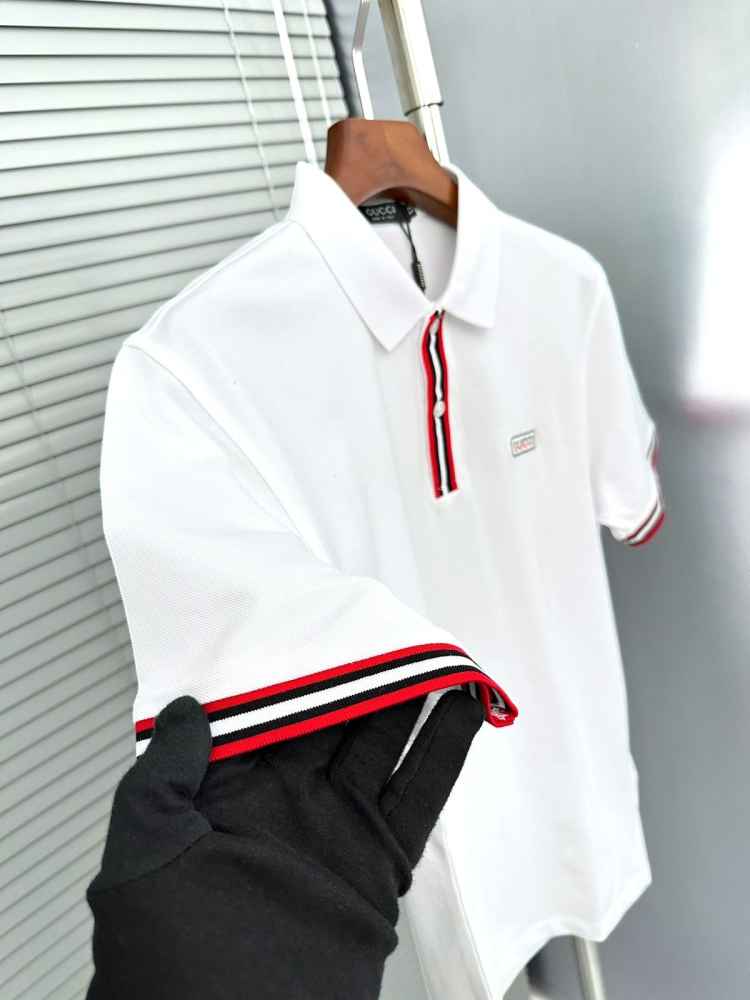 Gucci White Premium Quality Polo T-shirt-2