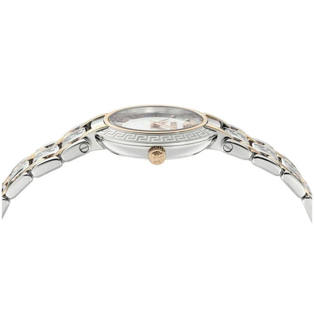 Versace Analogue 'Antlia' Silver Dial Women's Watch VE0P00525-1