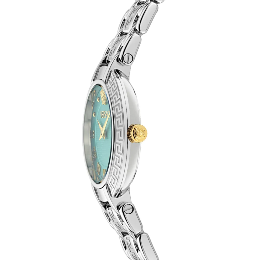 Versace Antlia Petite Greca Goddess Turquoise Dial Watch VE0P00325-1