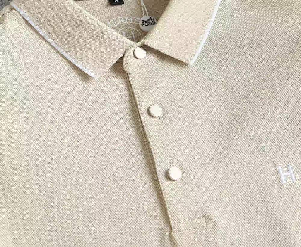 Hermes Beige Premium Quality T-shirt-2