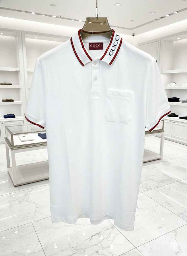 Gucci White Premium Quality Polo T-shirt-7