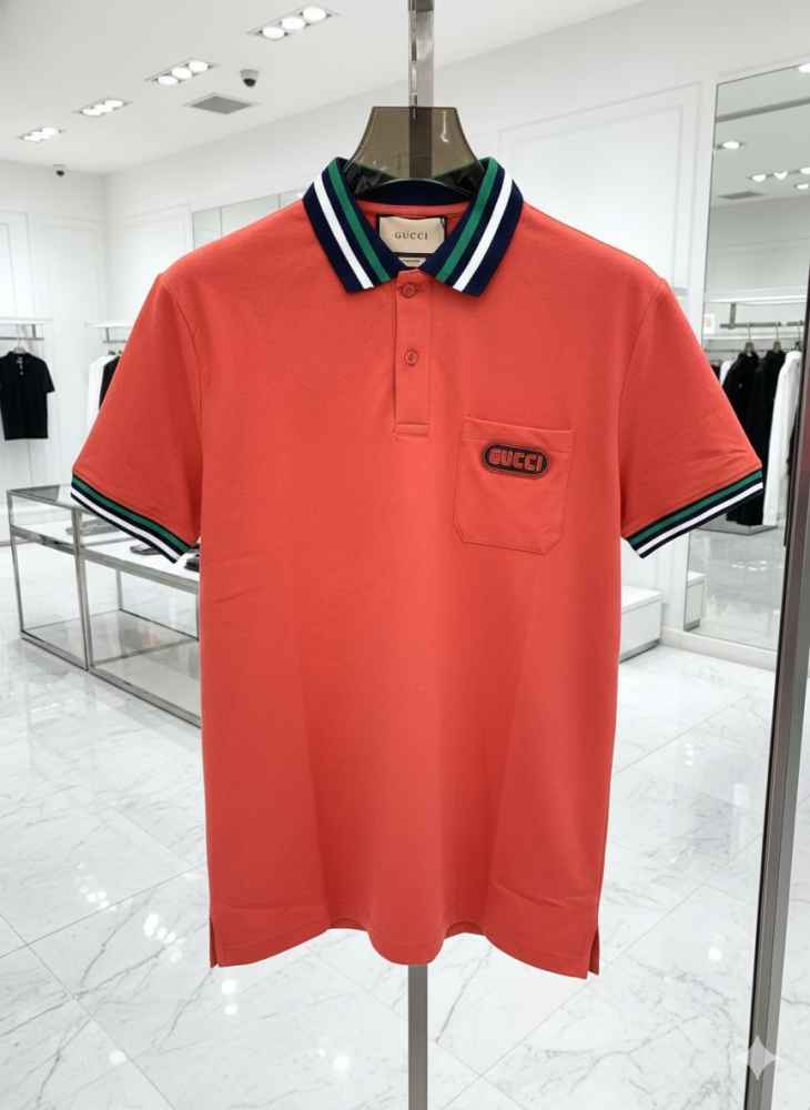 Gucci Red Premium Quality Polo T-shirt-thumb-0