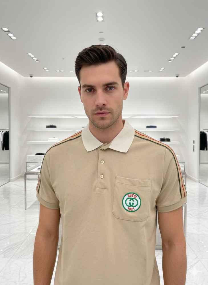 Gucci Brown Premium Quality Polo T-shirt-1