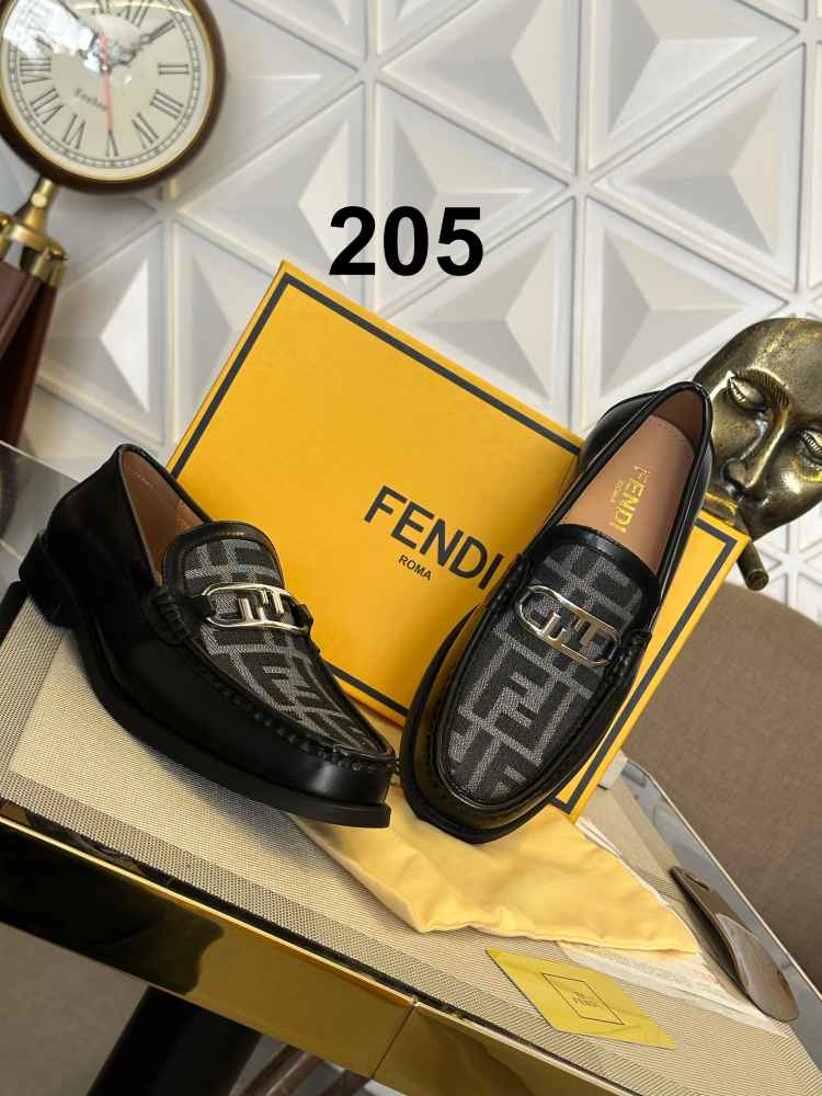 Fendi Black Premium Quality Loafers-1
