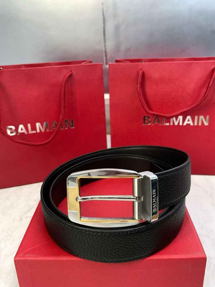 Balmain Black Premium Quality Belt-1
