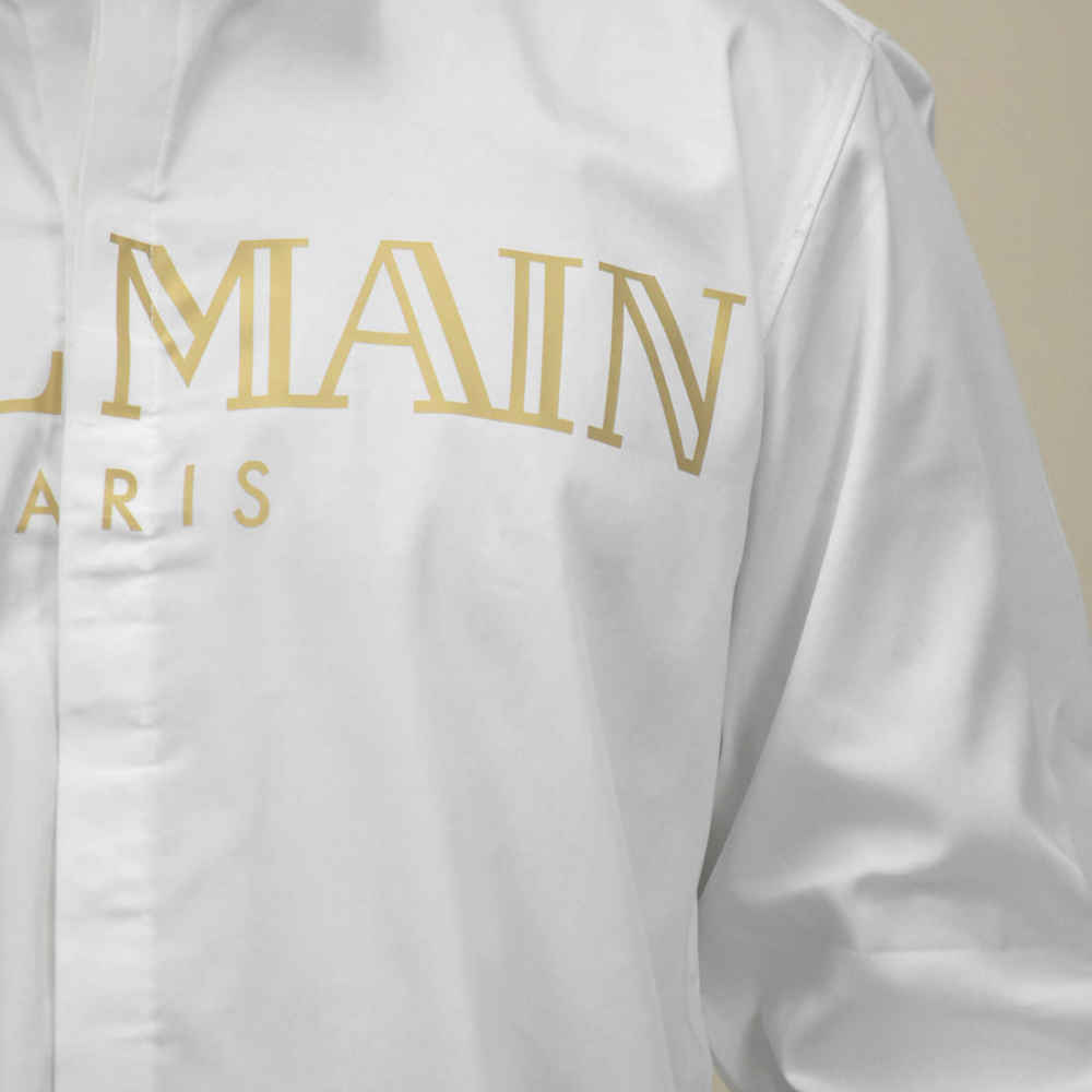 Balmain White Premium Quality Shirt-4