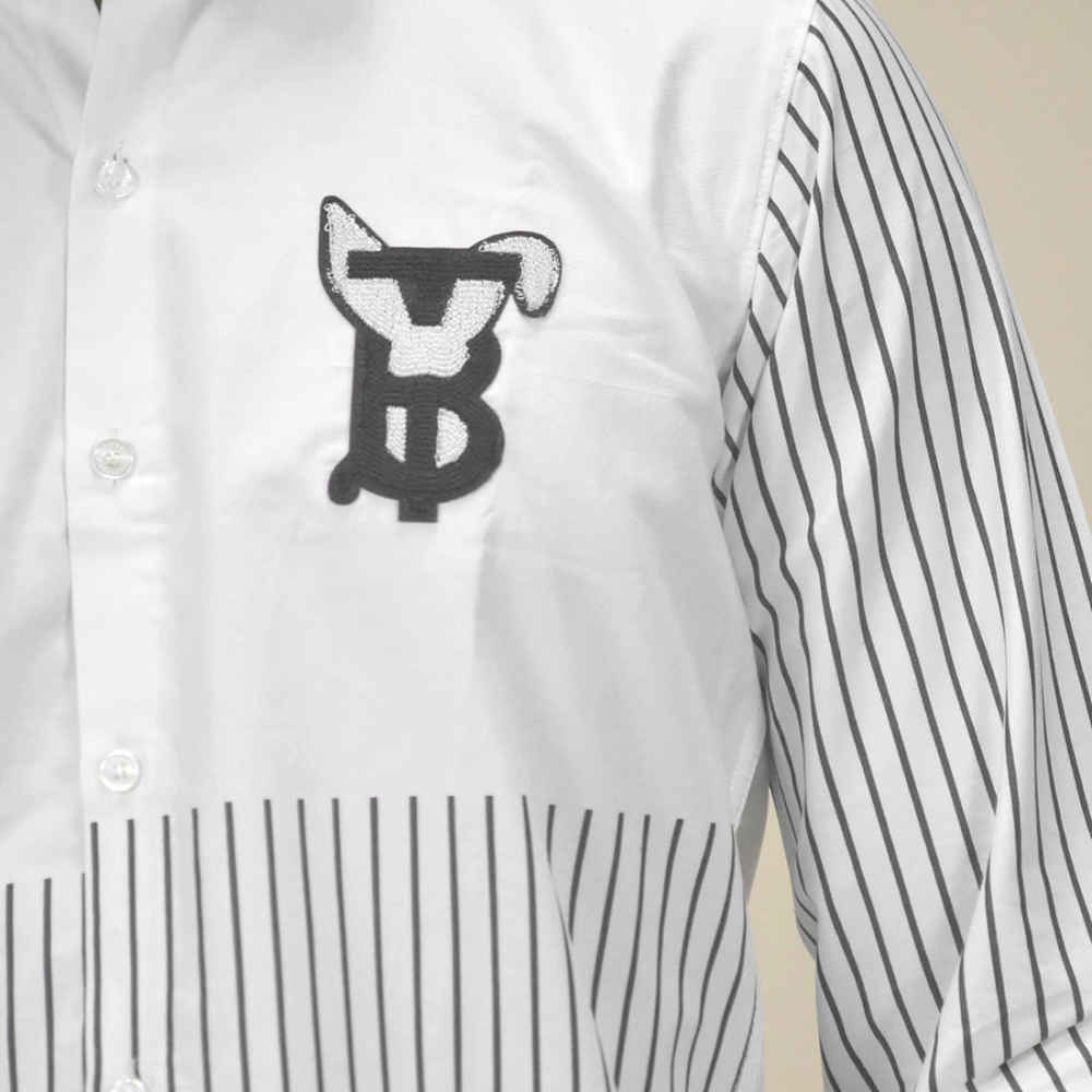 Burberry TB Embroidered White Premium Shirt-4