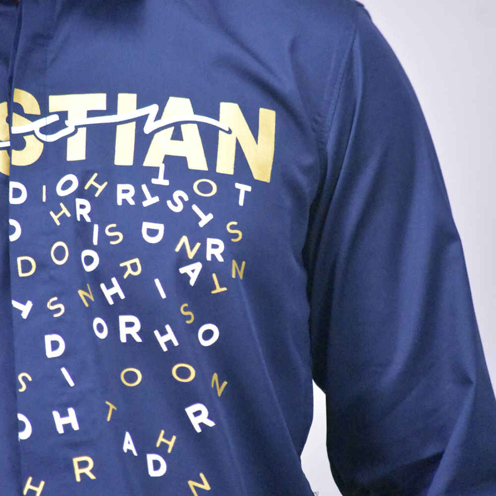 Dior Blue Premium Quality Cotton Shirt-4