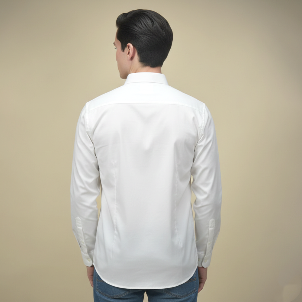 Dior White Premium Quality Cotton Shirt-3