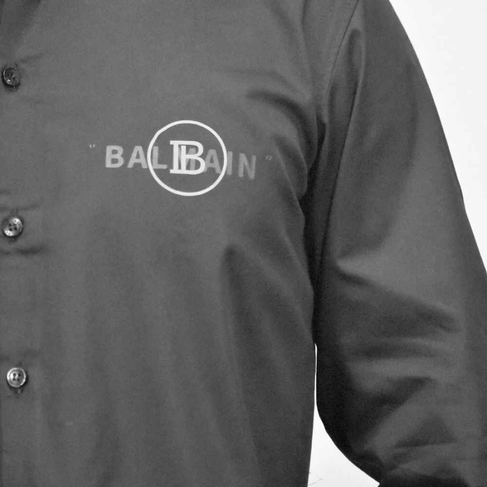 Balmain logo Print Black Premium Quality Shirt-4