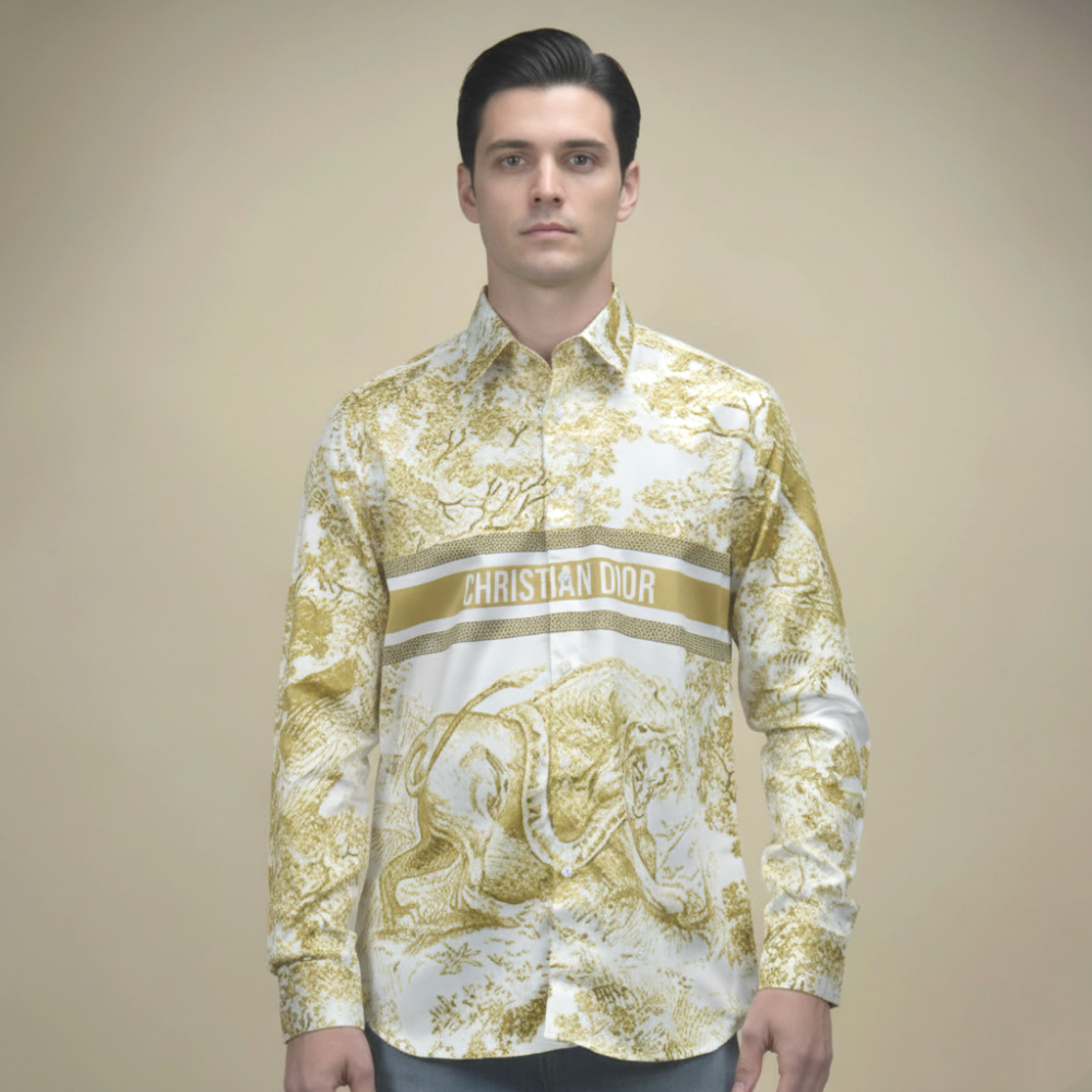 Dior Lion Printed Premium Quality Shirt-1