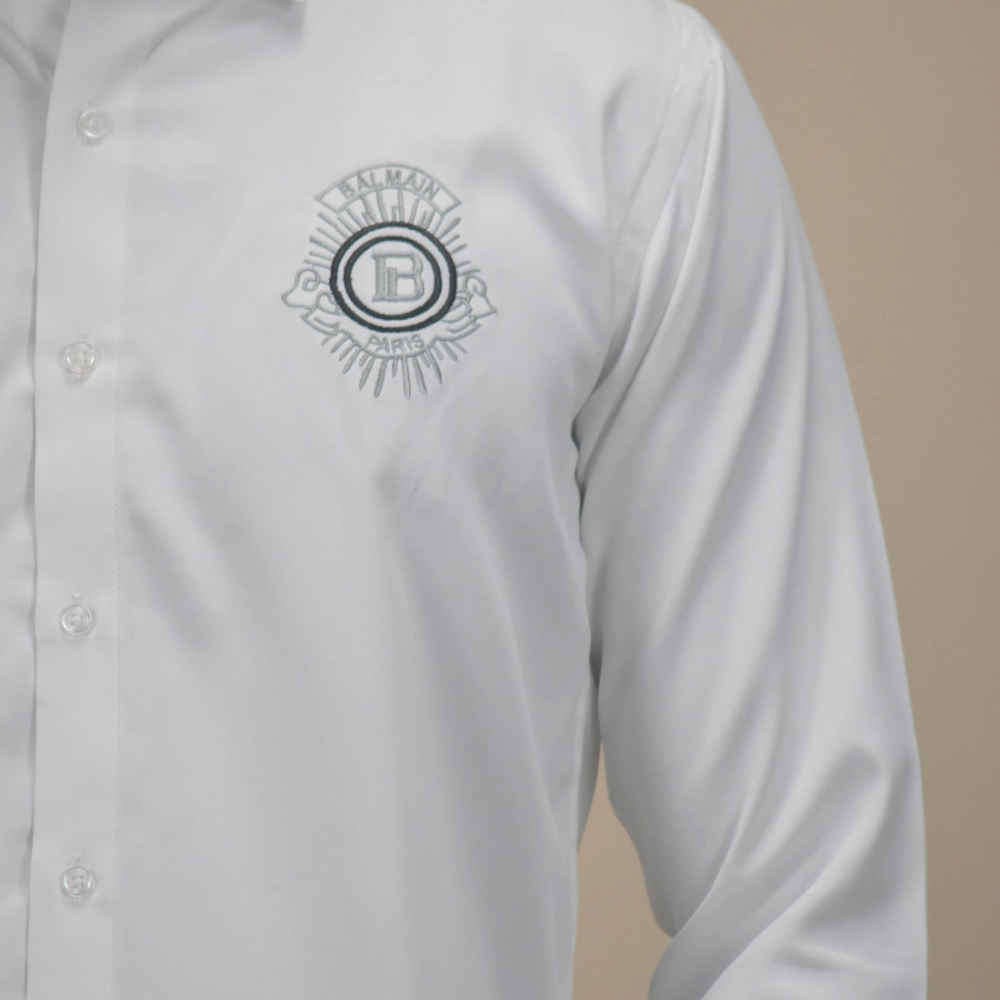 Balmain White Premium Quality Shirt-4