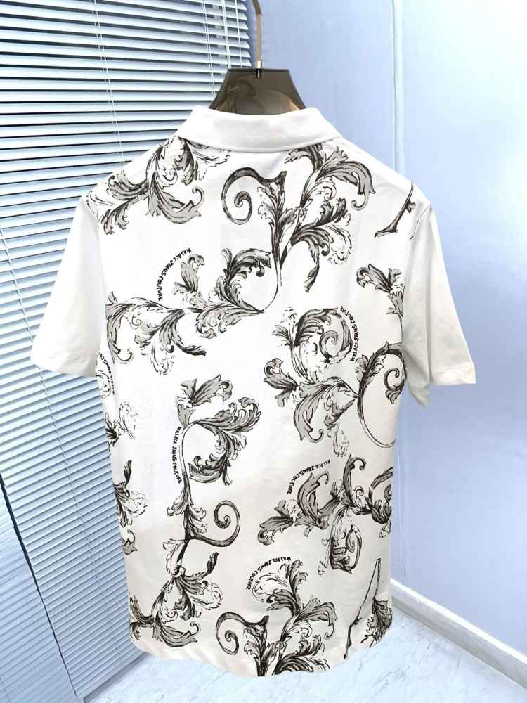 Versace White Premium Quality Polo T-shirt-2