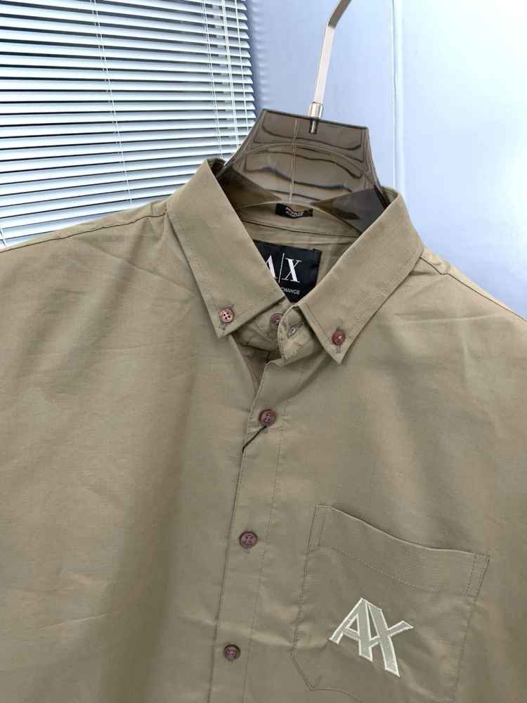 Armani Exchange Beige Premium Qualiy Cotton Shirt-2