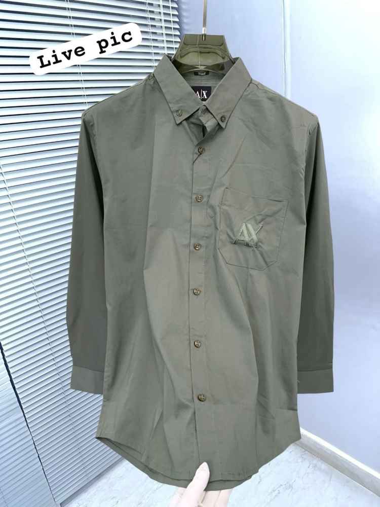 Armani Exchange Green Premium Qualiy Cotton Shirt-2