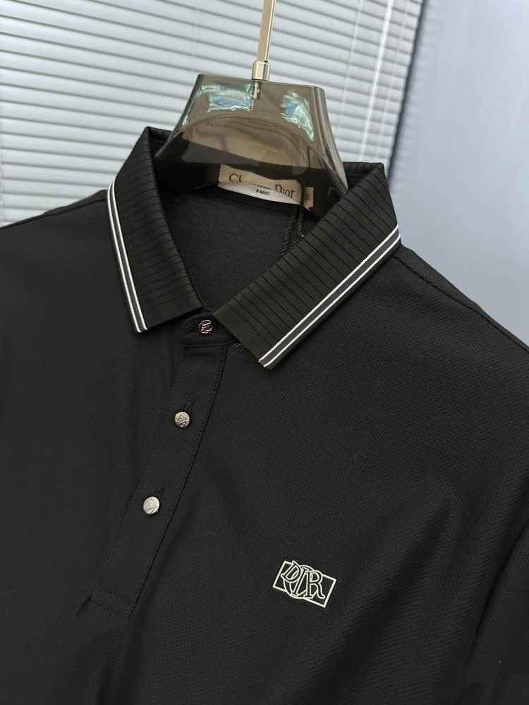 Dior Black Premium Quality Polo T-Shirt-2