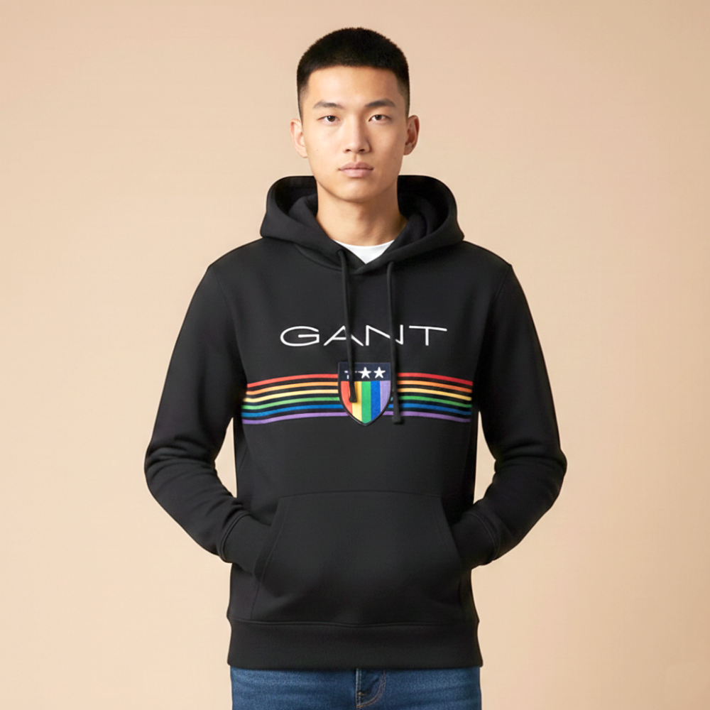 Gant Black Premium Quality Hoodie-thumb-0