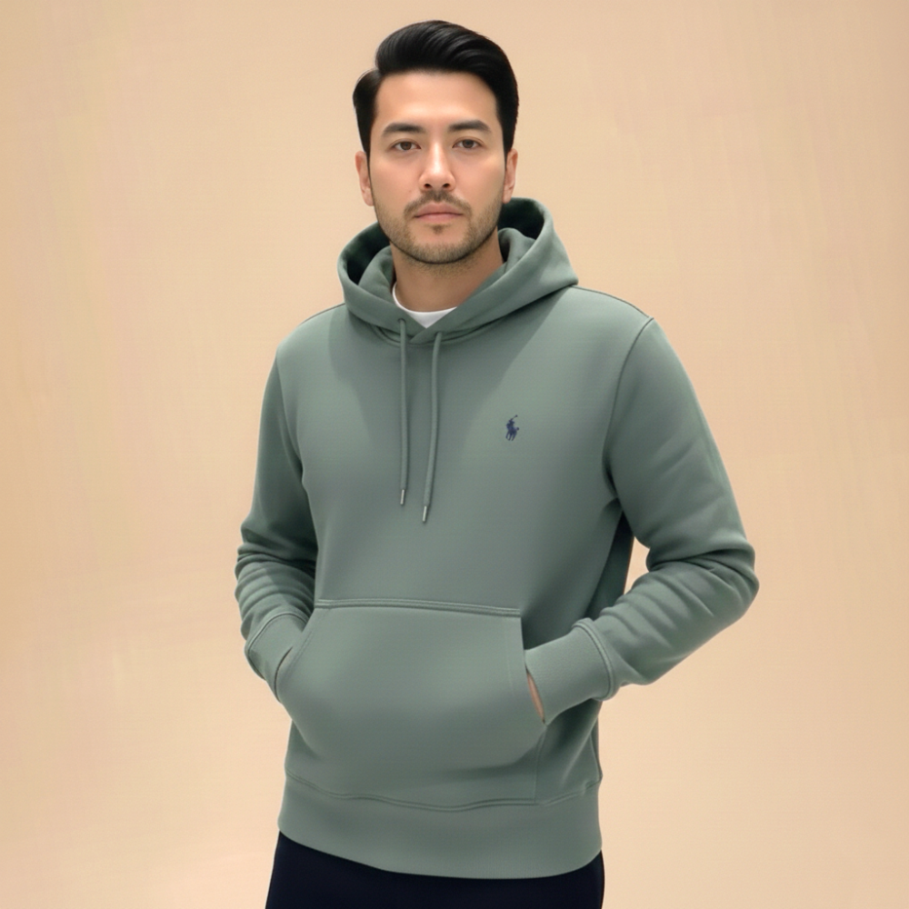 Ralph Lauren Green Embroidery Logo Hoodie-thumb-0